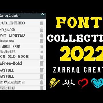 Fonts Collection Zip File 2022 - Fonts Pack Free Download - ttf font zip file - Zarraq Creation
