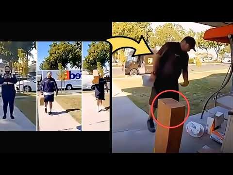UPS driver shows up, teaches three previous delivery people an unexpected lesson