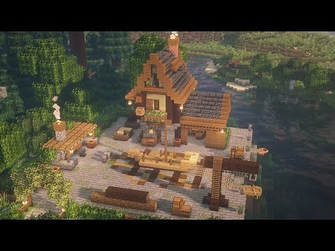 Minecraft | How to build a medieval Shipyard - Tutorial