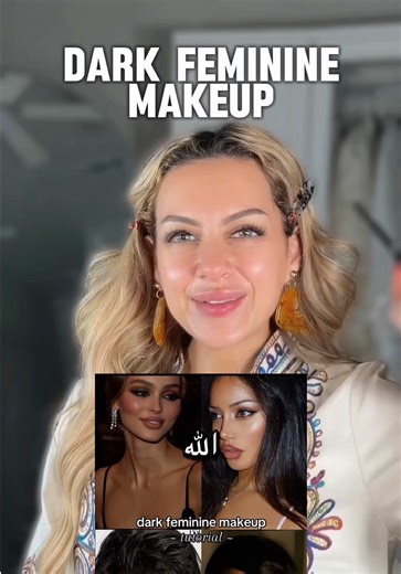 كيف الميكب العربي علي؟ هممممم؟ . . @e.l.f. Cosmetics @Anastasia Beverly Hills @Huda Beauty @Makeup By Mario @Charlotte Tilbury #darkfemininemakeup