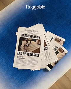 Cheers to clean rugs all the time! 🥂 Celebrate the new year and save 20% OFF washable rugs. | Ruggable