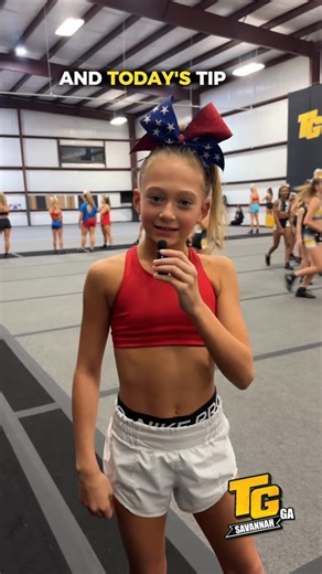 @topgunjags912 on Instagram: "TIP TUESDAY 💡 Today’s skill focus: Standing Tucks When you throw your head back, you cut off your set, which makes the tuck low and harder to control. Instead, keep your chin neutral and spot something in front of you as you lift. Set UP first → THEN tuck. We jump for height, not for speed 🖤💛 #TopGunSavannah #TipTuesday"