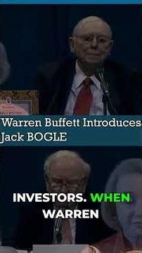 Warren Buffett Introduces Jack Bogle