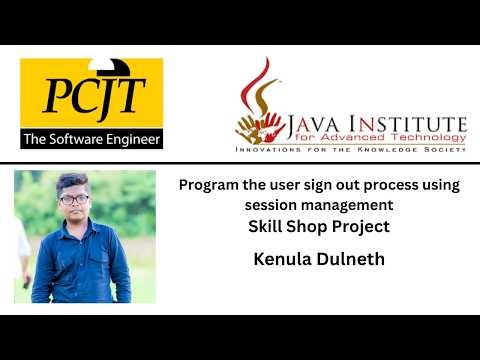 Task 09: Program the user sign out process using session management.