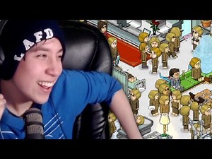 Quackity Visits Habbo Hotel With Karl Jacobs & GeorgeNotFound