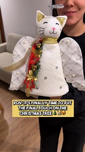 Each "A ‘Christmas Miracle’ Angel Cat Tree Topper" feeds an entire shelter cat this Christmas! Get Yours Here 👉🏼 | iHeartCats.com