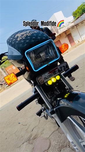 Js Arts on Instagram: "Splendor modifide 🌈#modified #modification #art #bike #modifiye #rider #artgallery #modifiye #riders #wrap #marwar #marwarjunction #pali"