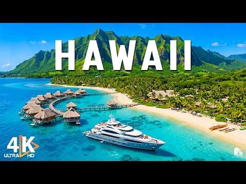 Hawaii 4K 🇺🇸 Tropical Paradise, Oahu Beaches & Volcanic Landscapes – Video 4K UHD