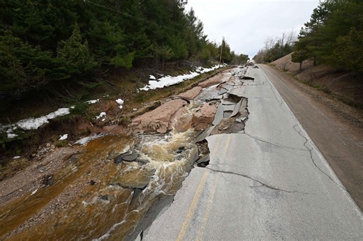 Northern Michigan riddled with bridge, road collapses from flooding