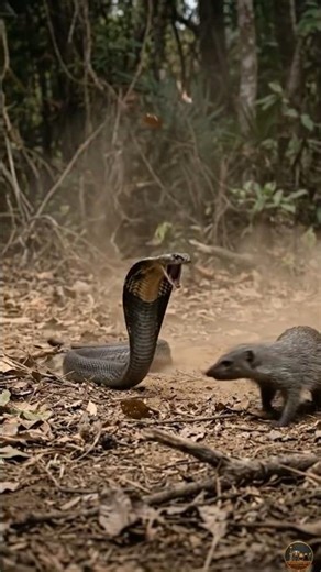 Tiny Mongoose vs Giant Snake Nature’s Fastest Fighter #MongooseVsCobra #snake