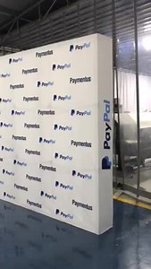 Folding Durable Media Banner Display Trade Show Pop up Display Wall Fabric Pop up Stand