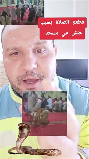 بسبب ثعبان 🐍 حنش يمحو في الصلاة و هربو من المسجد #اكسبلور #المغرب #دويتو #ترند #تيك_توك