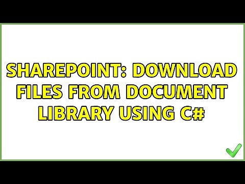 Sharepoint: Download files from document library using C# (4 Solutions!!)