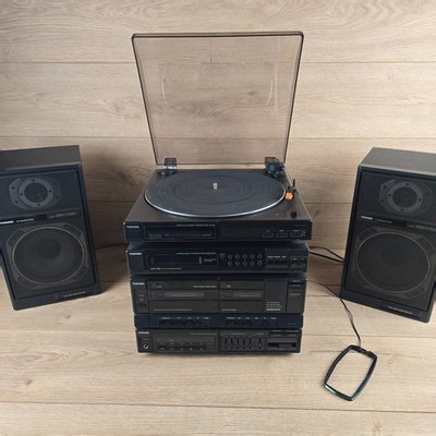Toshiba SJ-3418 HiFi Stack Turntable Cassette Speakers Part Working See Video | eBay
