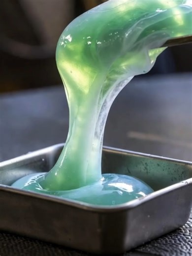 Mesmerizing Slime Transformation: Watch the Texture Change!
