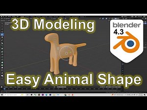 Blender Animal Shape 3D Modeling Easy Workflow #Blender #3dmodeling #animal #tutorial #workflow