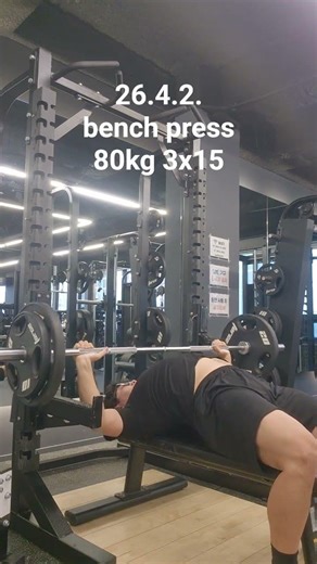 26.4.2. bench press 80kg 3x15