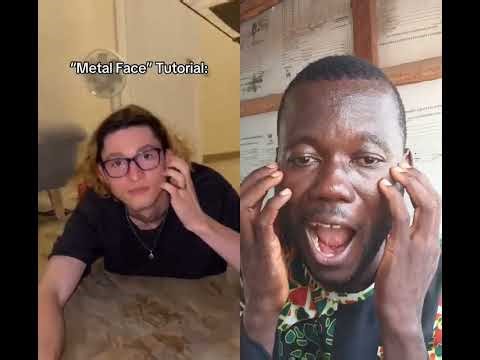 Metal face tutorial #trending #reels #trend #youtubereels #funny #viral #goviral #challenge