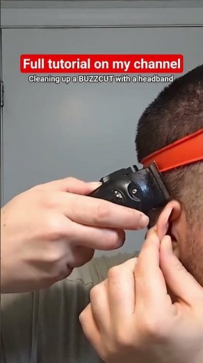 Self Haircut Guideline Hack with Silicone Hairband | Buzzcut Fade Tutorial