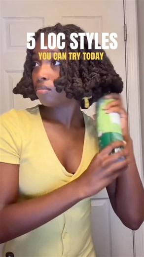 5 EASY LOCS STYLES YOU CAN TRY TODAY! ✨ #locjourney #locs #locstyles #locinspo
