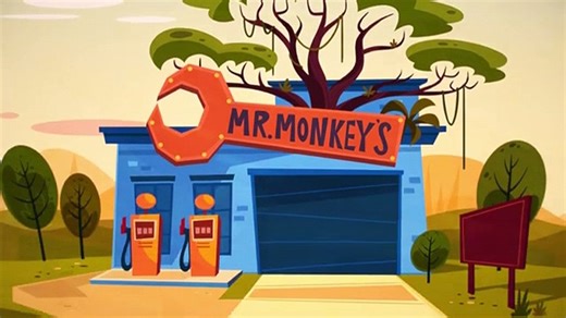 Mr._Monkey_Repairs_Ms._Squirrel_s_Car___Mr._Monkey,_Monkey_Mechanic(360p)