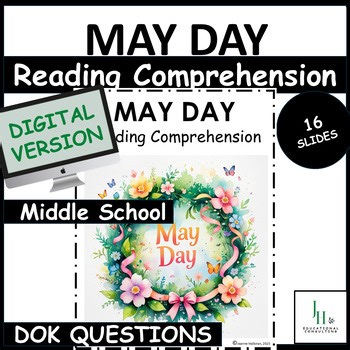 DIGITAL May Day Reading Comprehension Activities | 6-8 ELA | No Prep |