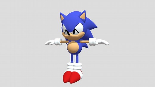 Sonic (Outcome Memories) - Download Free 3D model by JadeandPals25 (@maldonadonanum)