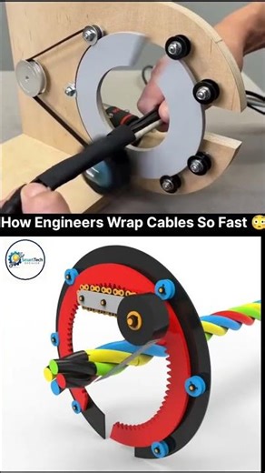 How Engineers Wrap Cables So Fast 🤯🔌 | Cable Wrapping Machine Explained