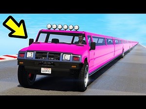 GTA 5 - WORLDS LONGEST CAR!! (10,000ft Long)