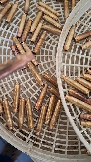 6. .223 Brass Prep. I have never seen this discloration on brass before. Anyone got any ideas please. #223rem #223remington #223bore #reloading #brassprep #fblifestyle #friends #follower #highlightseveryone #highlightseveryonefollowers #sharethisreel #followersreels #viralreelschallenge #reelsfb #reelsinternational #views1m #vibes #lifestyle | Mark Bevan