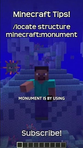 What Is The Command To Find An Ocean Monument In Minecraft?!