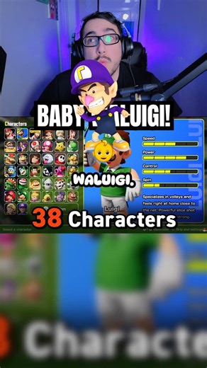 Captain Quain on Instagram: "OMG! Baby Waluigi is finally here and he's the cutest thing ever! 😍 What do you think of this new character? Let me know in the comments! #MarioTennis"