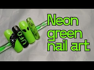 EASY Neon Green Alien Nail Art Designs to Try Now