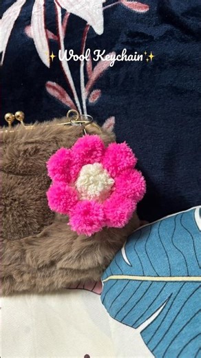 Ep 04/30: Fiber Art -Wool Keychain #diy #craft #creative #keychain #woolart #woolencraft