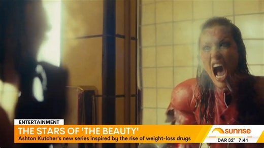 A new TV series from Ryan Murphy examines the dark side of beauty obsession through a fictional drug that makes people attractive but carries dangerous side effects. The show features an ensemble cast including Ashton Kutcher, Anthony Ramos, Jeremy Pope, Bella Hadid and Meghan Trainor, exploring themes around society's fixation with appearance, weight loss drugs like Ozempic, and plastic surgery culture in Hollywood. The series questions how far people are willing to go in pursuit of perfect loo