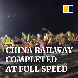 1M views · 2.4K reactions | 1,000 Chinese railway workers raced to...