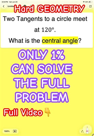 Hard SAT Geometry Question Students Ignores #satmath #shorts