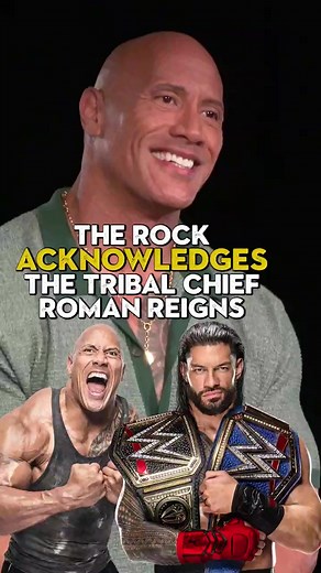 The Rock acknowledges the Tribal Chief Roman Reigns 👀 #wwe #therock #dwaynejohnson #blackadam #romanreigns | Chris Van Vliet