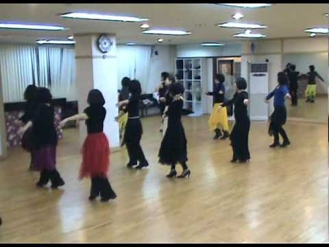 Korean Waltz - Line Dance (Demo & Walk Through)