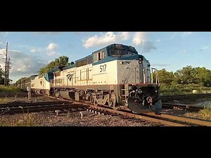 Amtrak's Cardinal Train 50. With AMTK P32BWH #517 Leading at Dolton.