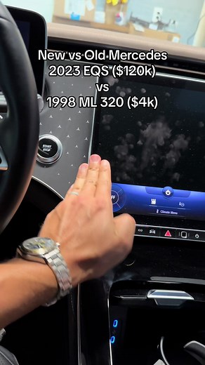 Comparing 2023 Mercedes-Benz EQS to 1998 ML 320