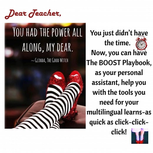 Teacher Truth Drop: • About 50% of teachers who serve multilingual learners say they feel not at all or only somewhat prepared to teach them. • Only 30% feel fully prepared to teach MLLs. • 60% say they have a moderate or major need for better MLL curriculum materials and support. But just like Dorothy learned… sometimes all it takes is a click, click, click to get exactly what you need. 👠✨ 🌪️ Teachers used to feel like they were swept into a tornado of lesson planning, trying to create differ