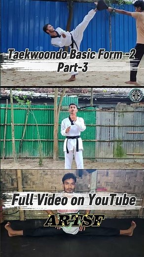 Taekwoondo basic form-2 part-3#shorts #mma #mauythai #karate #shortsfeed #youtubeshorts #karate #tkd