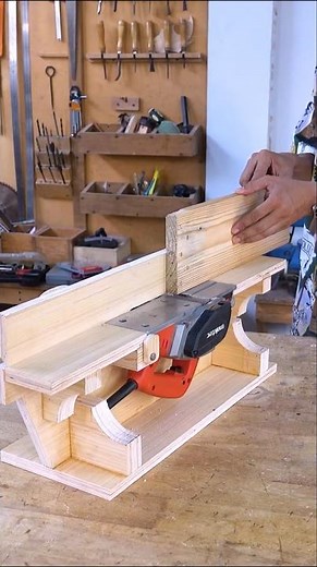 Simple Ideas Benchtop Jointer for woodworking Technique #woodworking #woodworkingtips #wood