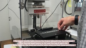 Foil Sealing an Array of Small Vials