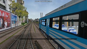 tramo entre caballito y flores CSR Mitsubishi RC03 : Modelo 3d: Maximiliano Romero y Cris Benitez Sonido y repintado : Ferrocarril Sarmiento Virtual Ruta: | MSTS-Open Rails en Argentina