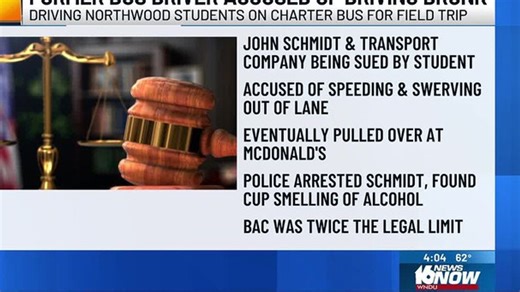 Former charter bus driver accused of drinking Fireball while driving students on field trip | Haystack News