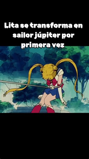 Transformación de Sailor Júpiter por primera vez