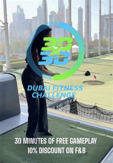 Do YOU accept the challenge? 💪 The Dubai Fitness Challenge 30x30 is back at Topgolf Dubai! Get your body moving for 30 minutes this fitness month with our exciting game modes and the Sure Thing Driver, the perfect way to make fitness fun. Swing, move, and share your #ShareYour30 moments by tagging @TopgolfDubai 💥 #Dubai30x30 #TopgolfDubai
