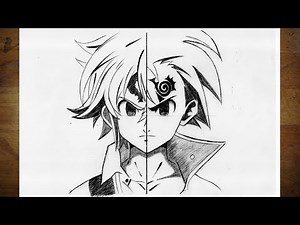 How to Draw Meliodas vs Zeldris | Seven Deadly Sins | Nanatsu No Taizai